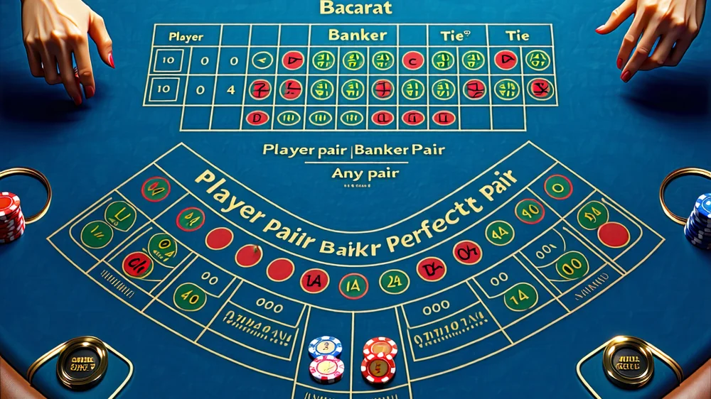 Các lựa chọn đặt cược trong trò chơi Baccarat
