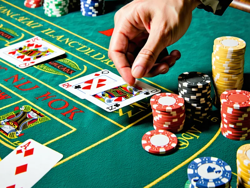 Bàn chơi Blackjack trực tuyến tại w88.com với người chia bài và các lá bài đang được chia