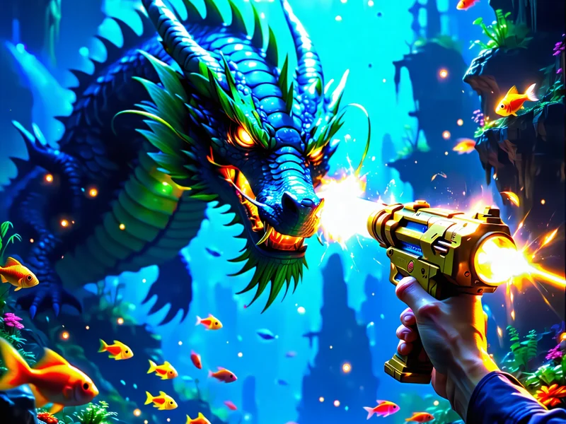 Hình ảnh cá Boss khổng lồ và chiến thuật săn Boss trong game Bắn cá w88.com