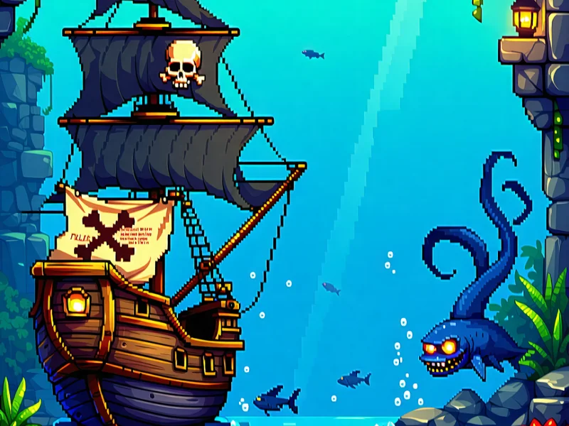 Hình ảnh game Bắn cá Vua Hải Tặc w88.com với tàu cướp biển và kho báu
