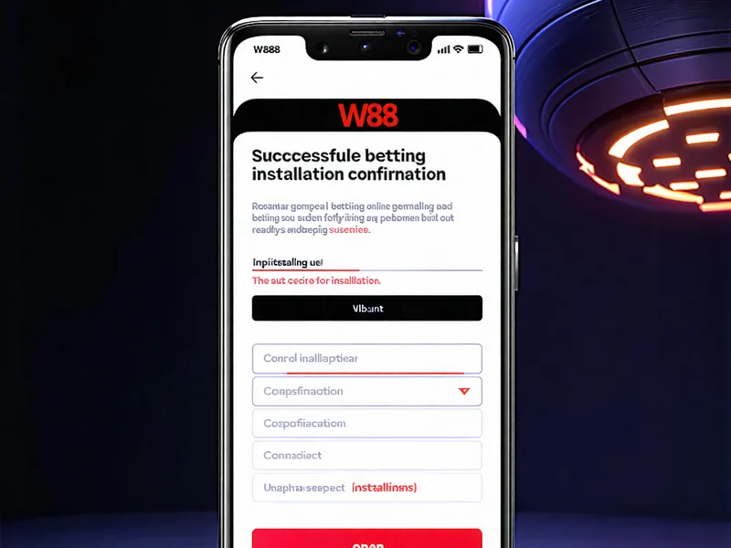 Màn hình điện thoại Android hiển thị quá trình cài đặt ứng dụng W88