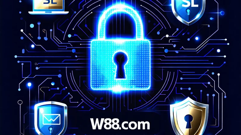 Biểu tượng bảo mật và an toàn của w88.com, cam kết sân chơi minh bạch